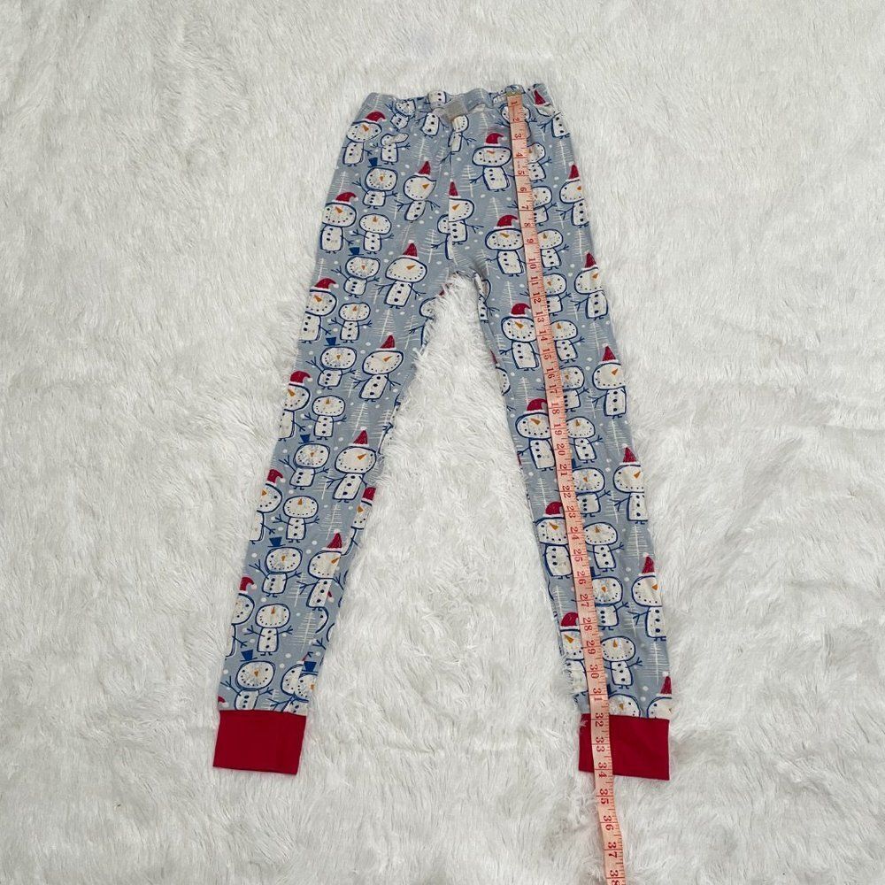 3/$10 Kids The Children's Place Snowman Pajama Pants Size 12 - Picture 3 of 5